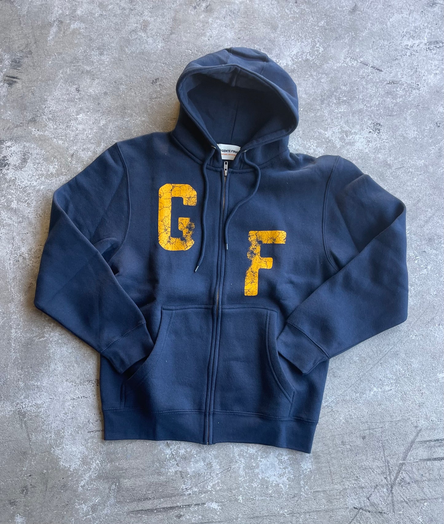 Initials Zip Up Hoodie