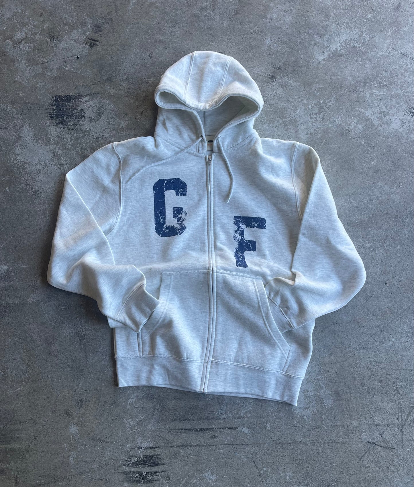 Initials Zip Up Hoodie