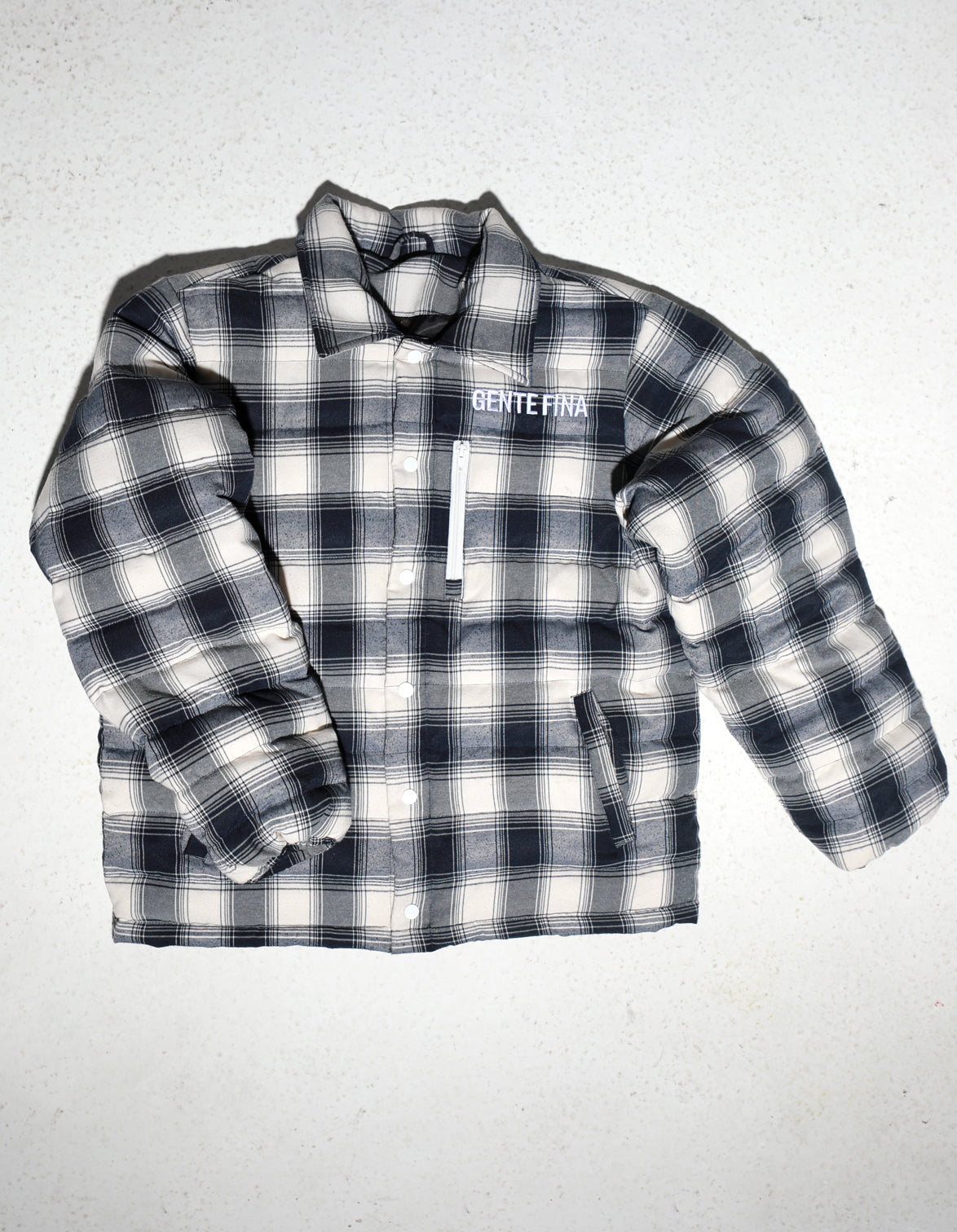 PLAID PUFFER DOWN JACKET