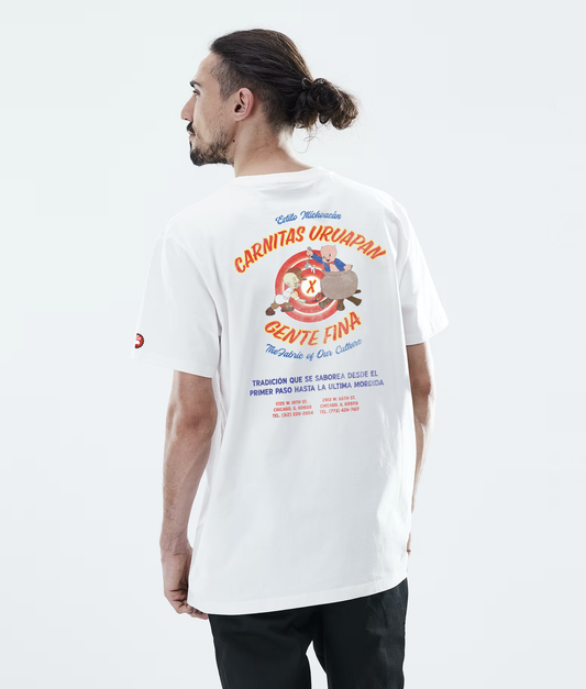 GF x Carnitas Uruapan - White Tee w/ Mural Art