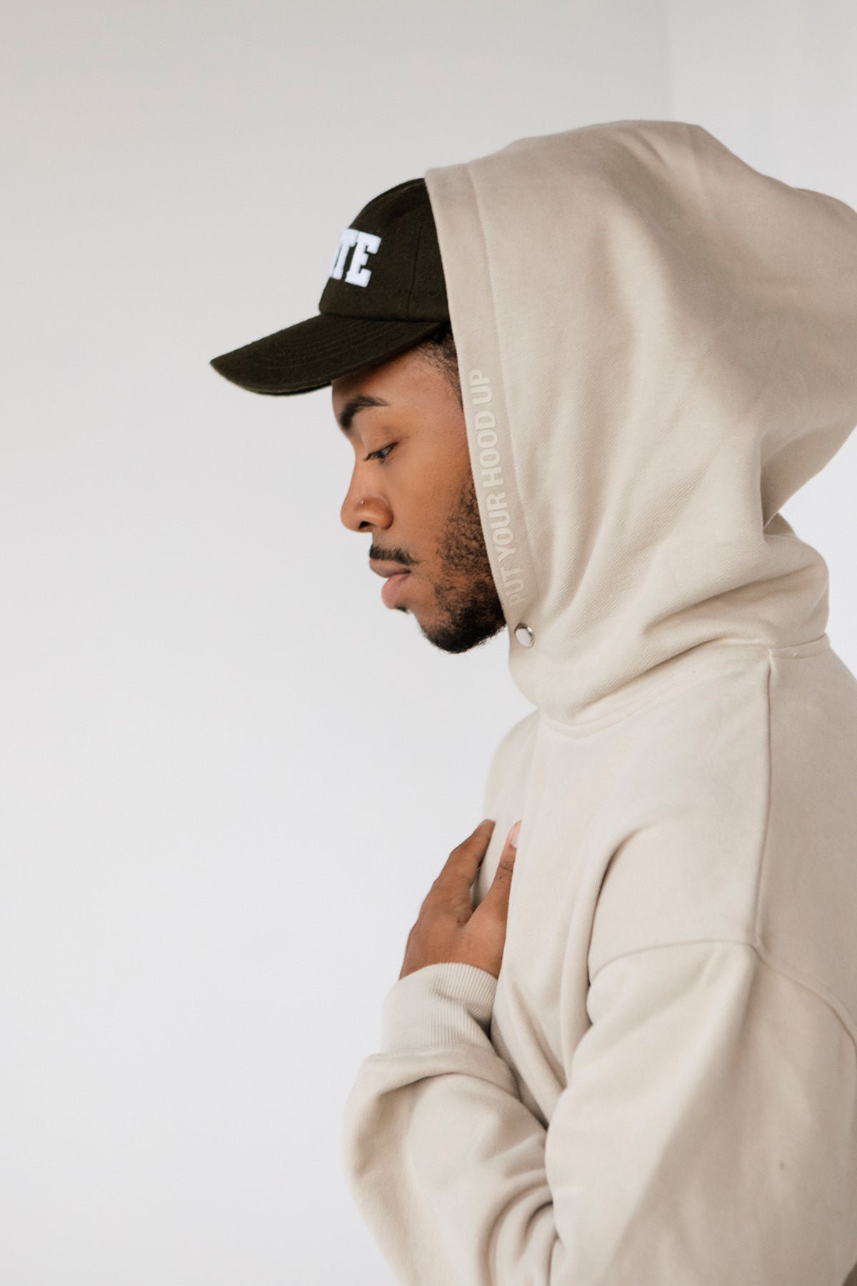 "PUT YOUR HOOD UP" ESSENTIAL LUXURY HOODIE