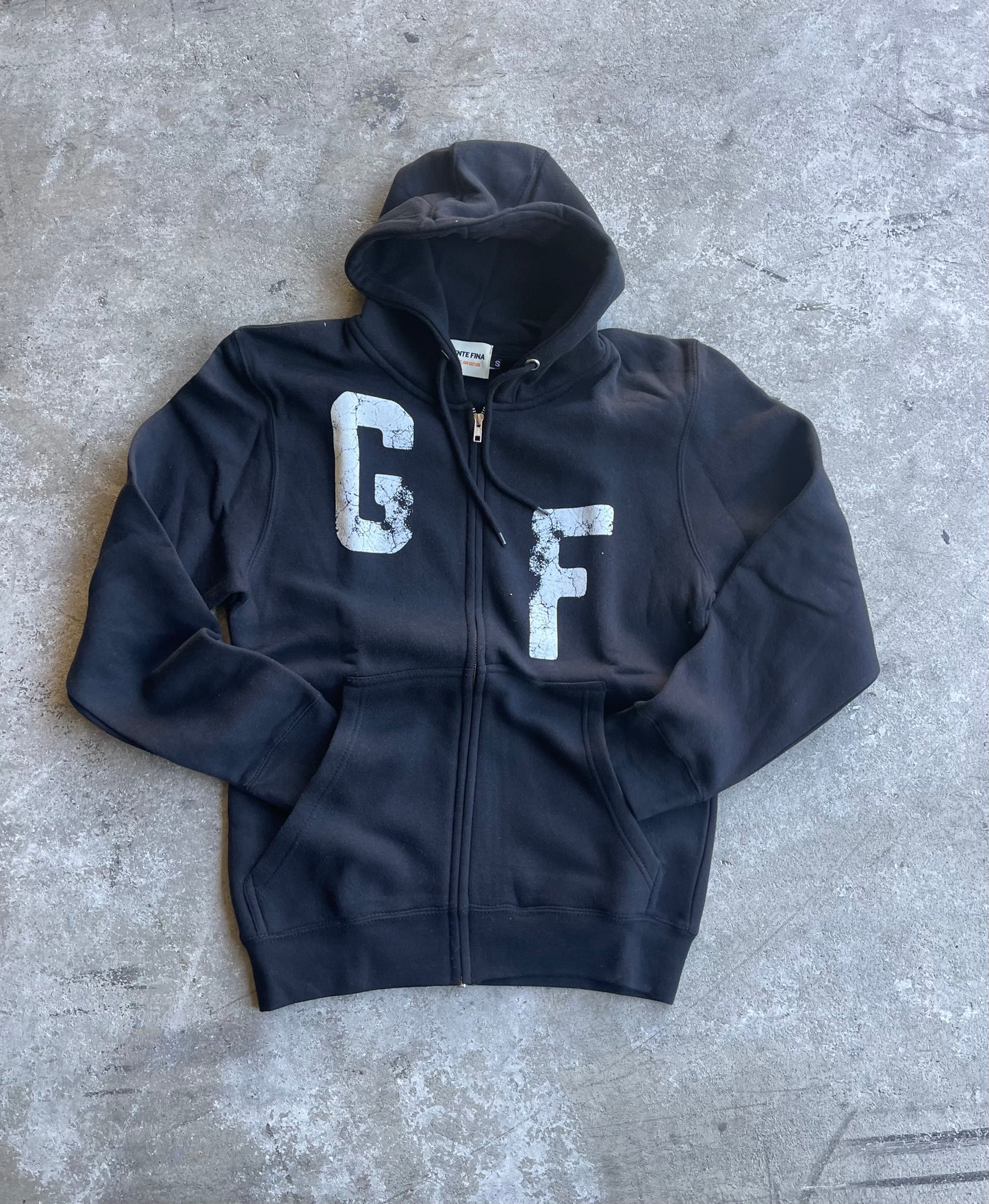 Initials Zip Up Hoodie