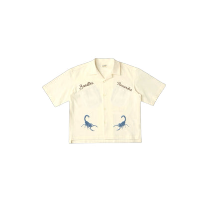 Cropped Western Button up