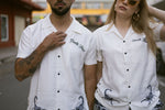 PEARL WHITE BUTTON-UP SHORT SLEEVE