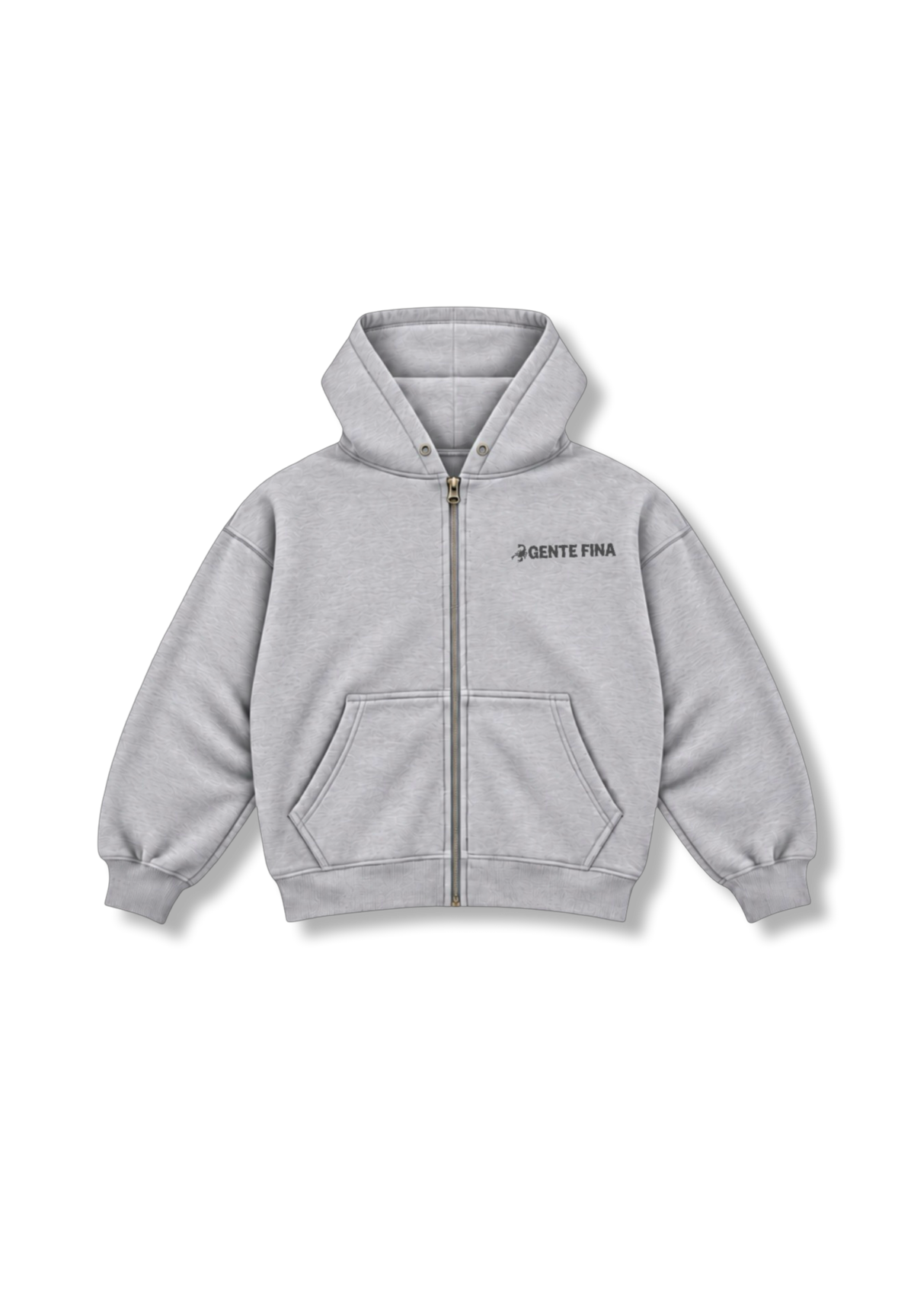 Zip up logo hoodie