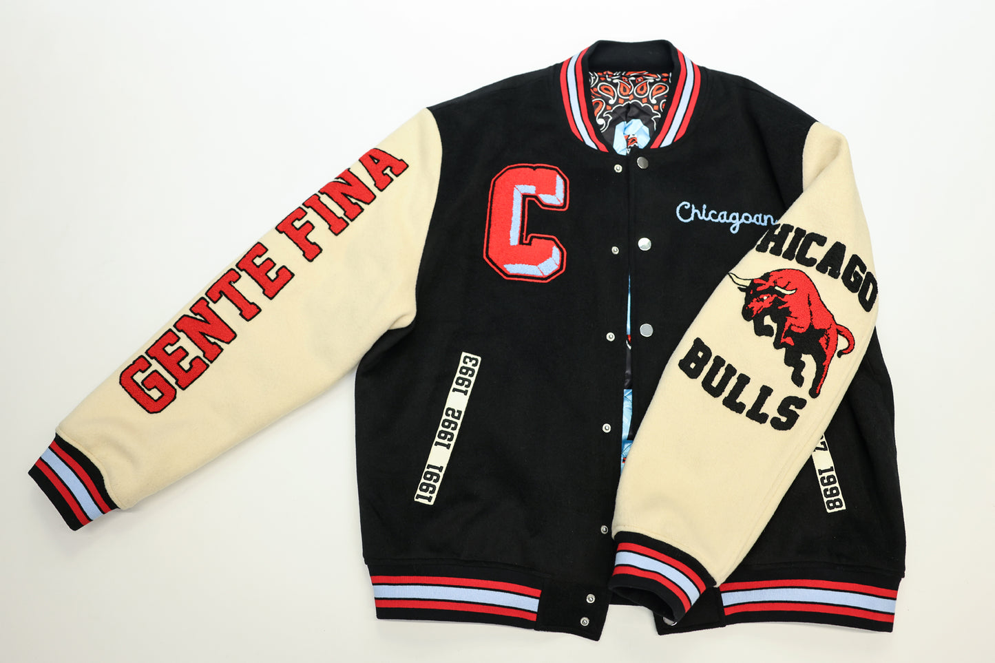 GENTE FINA x CHICAGO BULLS VARSITY JACKET