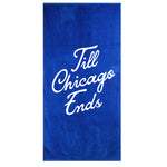 'Chicagoan' Beach Towel - Lake Michigan Blue