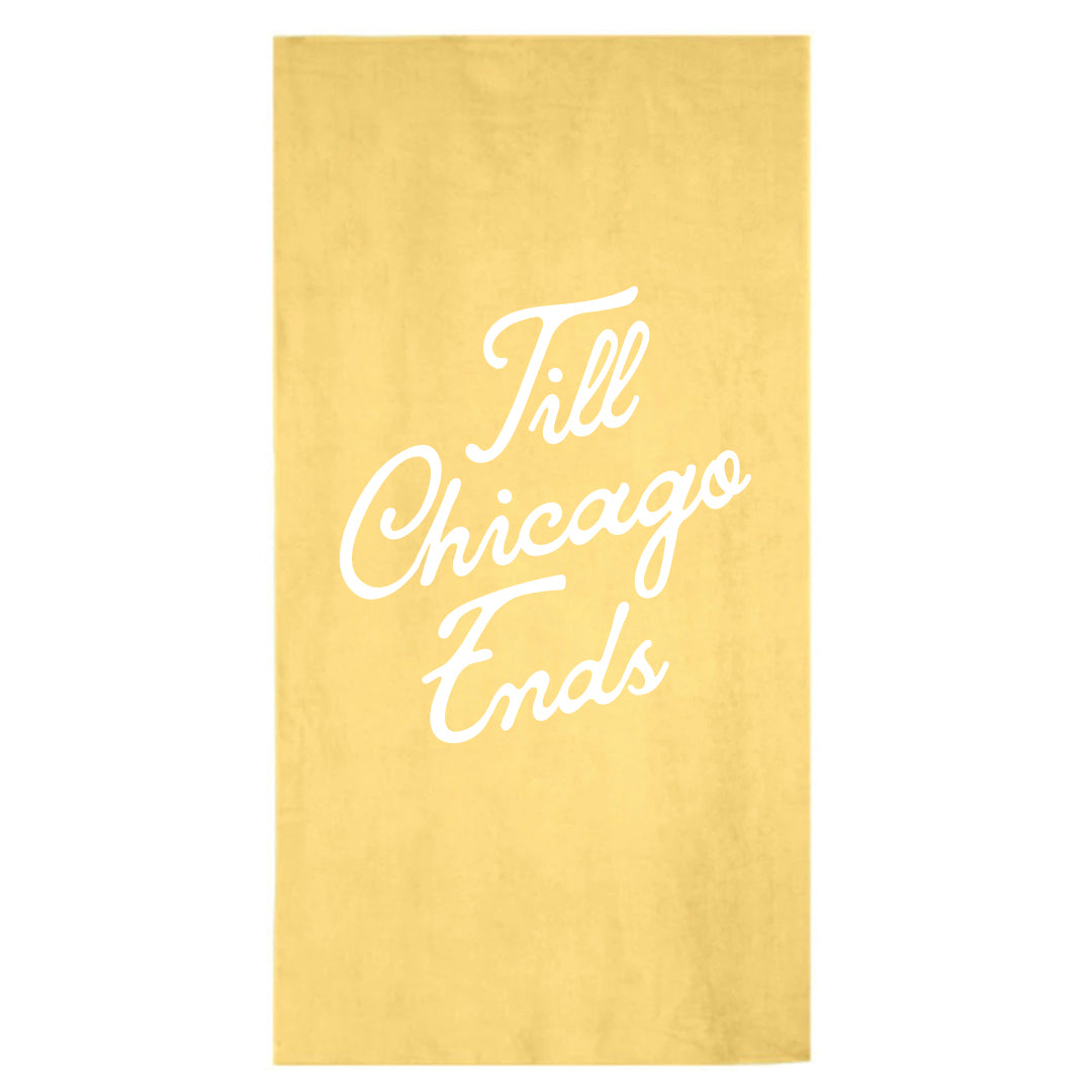 'Chicagoan' Vacation Towel - Sun Yellow