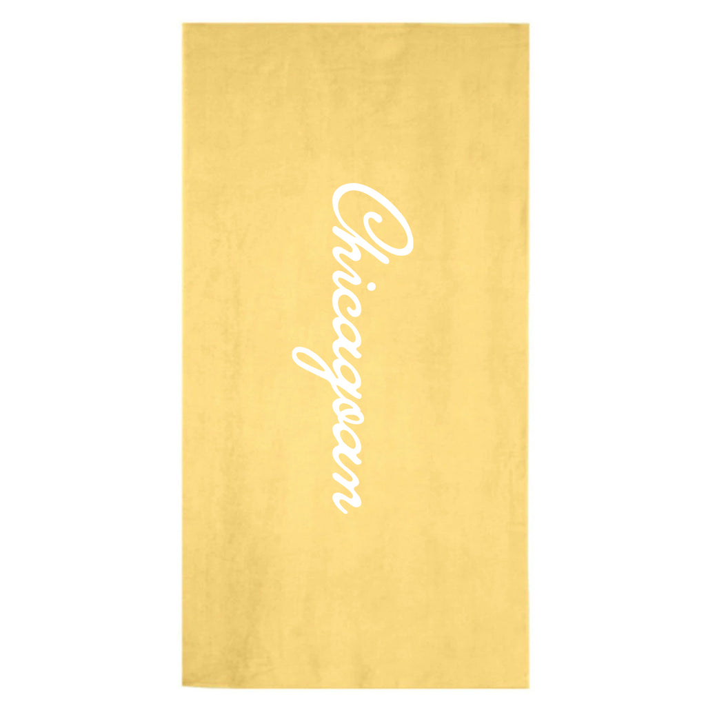 'Chicagoan' Vacation Towel - Sun Yellow