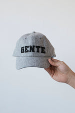"GENTE" DAD HAT IN OXFORD GREY